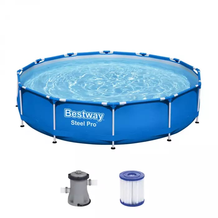 Каркасный бассейн Bestway 56681 BW, Steel Pro 366х76см, 6473л, фильтр-насос фото 2